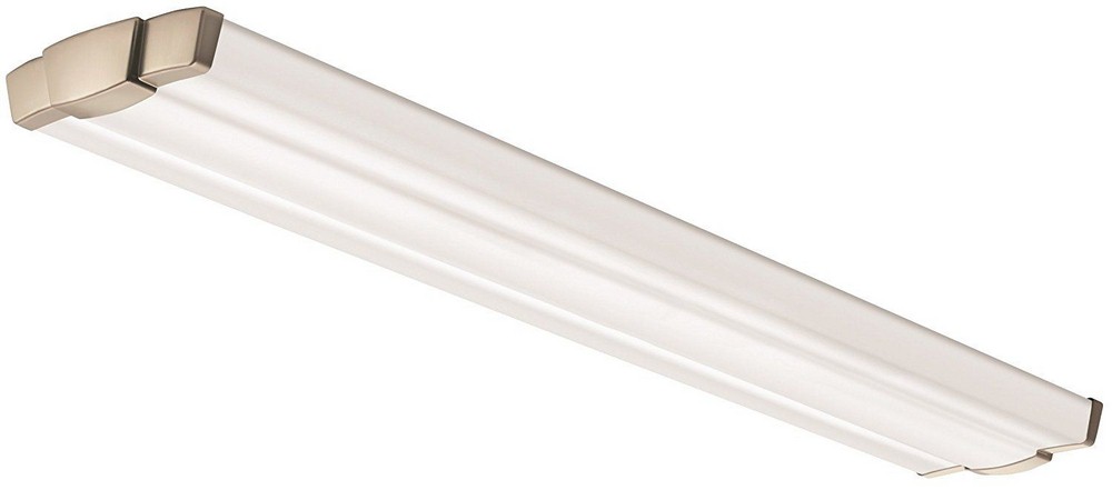 Lithonia Lighting-FMLRETL 48IN 30K 80CRI BN-Retro - 48 Inch 36W 1 LED Linear Flush Mount   Brushed Nickel Finish with Frosted Acrylic Glass
